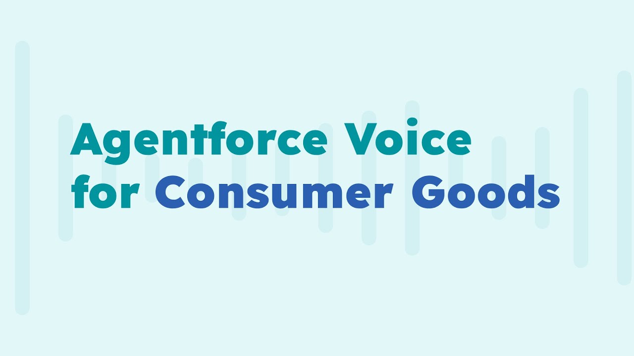 Agentforce Voice for Consumer Goods