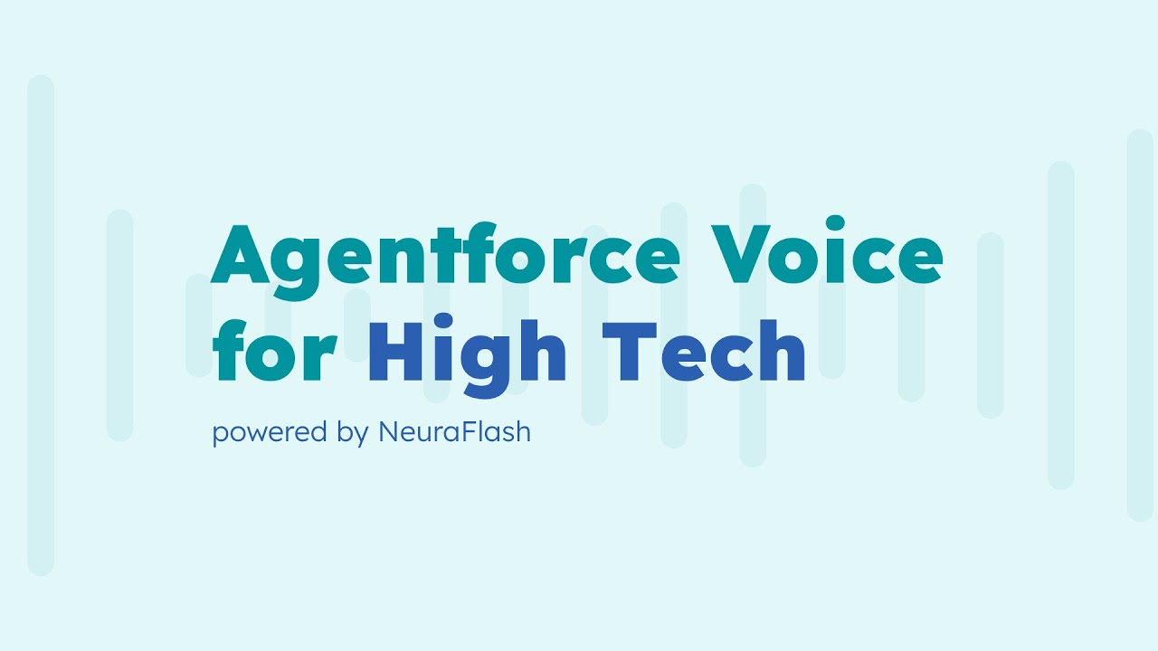Agentforce Voice for High Tech