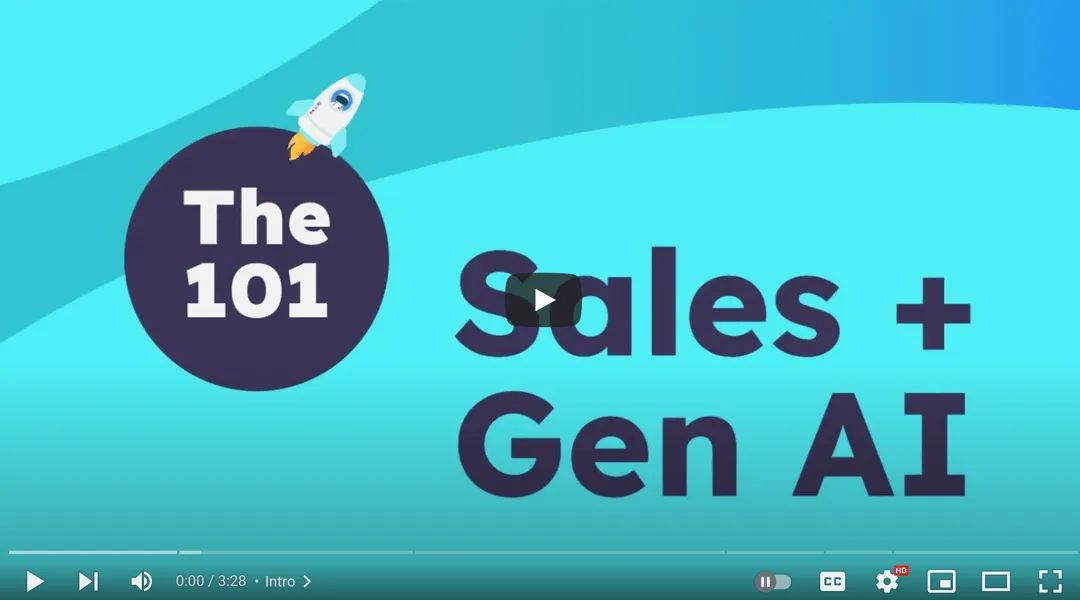 The 101 | Sales + Gen AI
