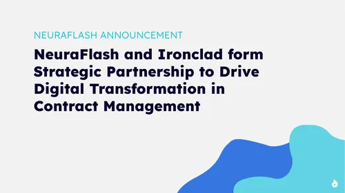 NeuraFlash and Ironclad form Strategic Partnership